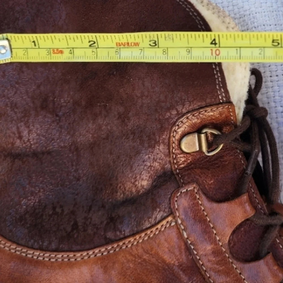 Gabor Laced shearling " Granny" Boots 8.5 - Picture 15 of 15